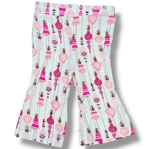 Kate Quinn Bamboo Baby Girls Winter Christmas Holiday Pink Ornament Pants 3-6m